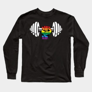 Gay Pride Gym T-shirt Rainbow flag Long Sleeve T-Shirt